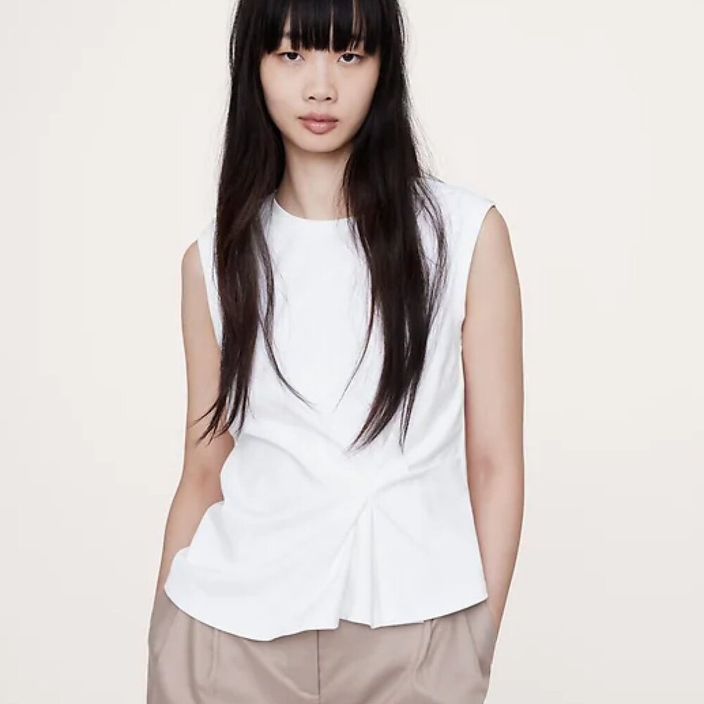 Banana Republic Cotton Draped Tank